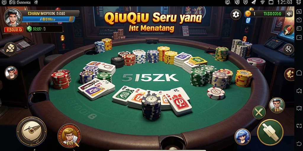Tampilan gameplay QiuQiu yang menarik dan menantang.