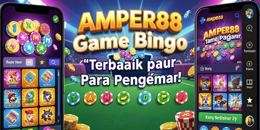 Tampilan gameplay Bingo AMPER88 yang seru dan interaktif.