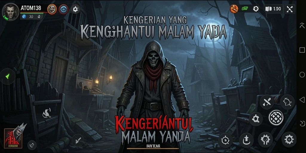 Tampilan menakutkan dari gameplay ATOM138 yang mencekam.