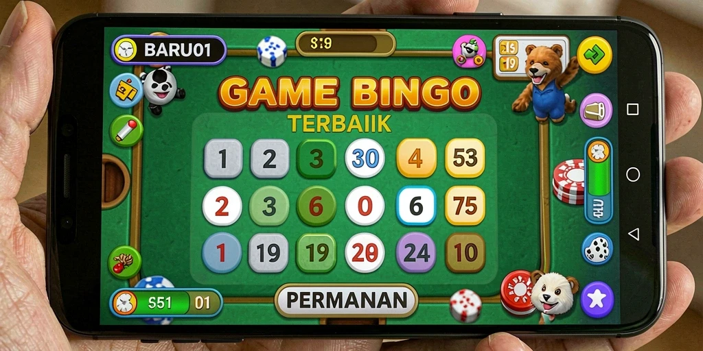 Tampilan permainan Bingo yang menarik dan interaktif.