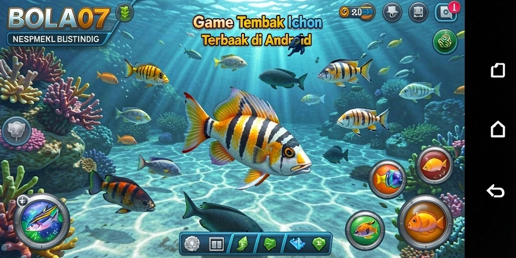 Tampilan mendebarkan saat menembak ikan di BOLA07.