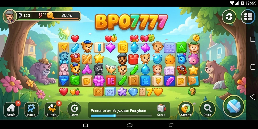 Tampilan gameplay seru dari BPO777 dalam menyelesaikan Puzzle.