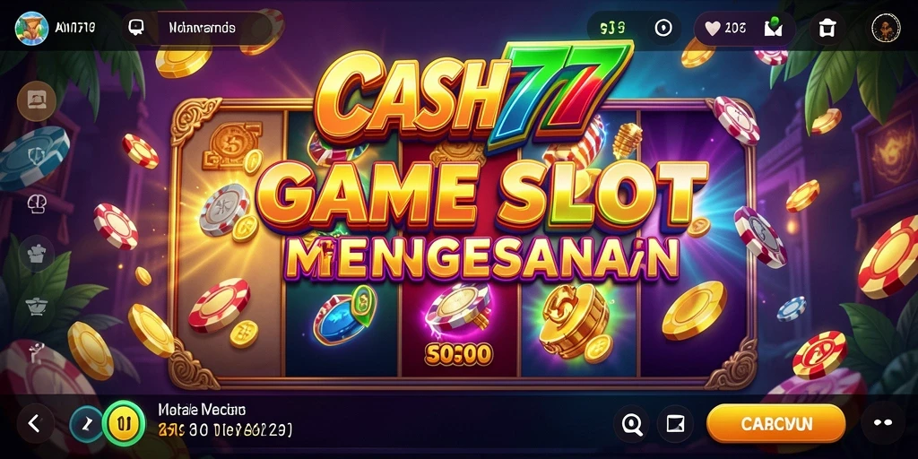 Screenshot utama dari CASH777 menampilkan antarmuka permainan Slot yang cepat dan menyenangkan.