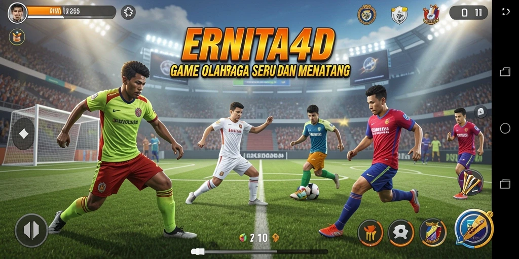 Tangkapan layar gameplay ERNITA4D yang menarik dan kompetitif.