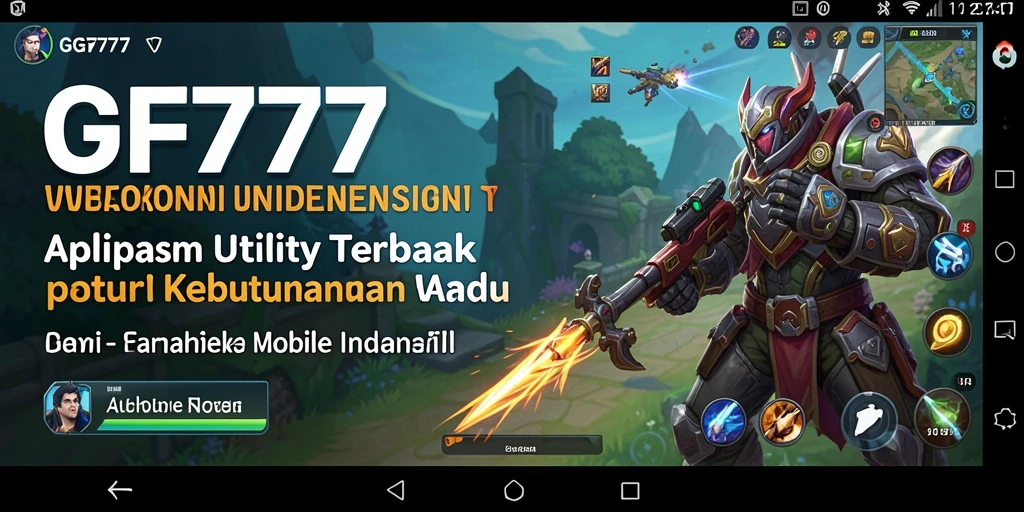 Tampilan antarmuka aplikasi GF777 yang sederhana dan fungsional.