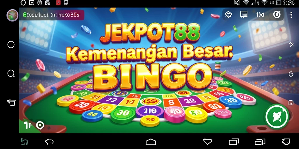 Tampilan menarik dari gameplay Bingo di JEKPOT88.