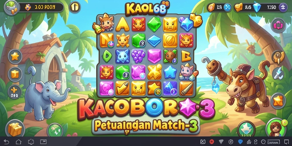 Tampilan menarik dari gameplay KAOL68 yang penuh warna.