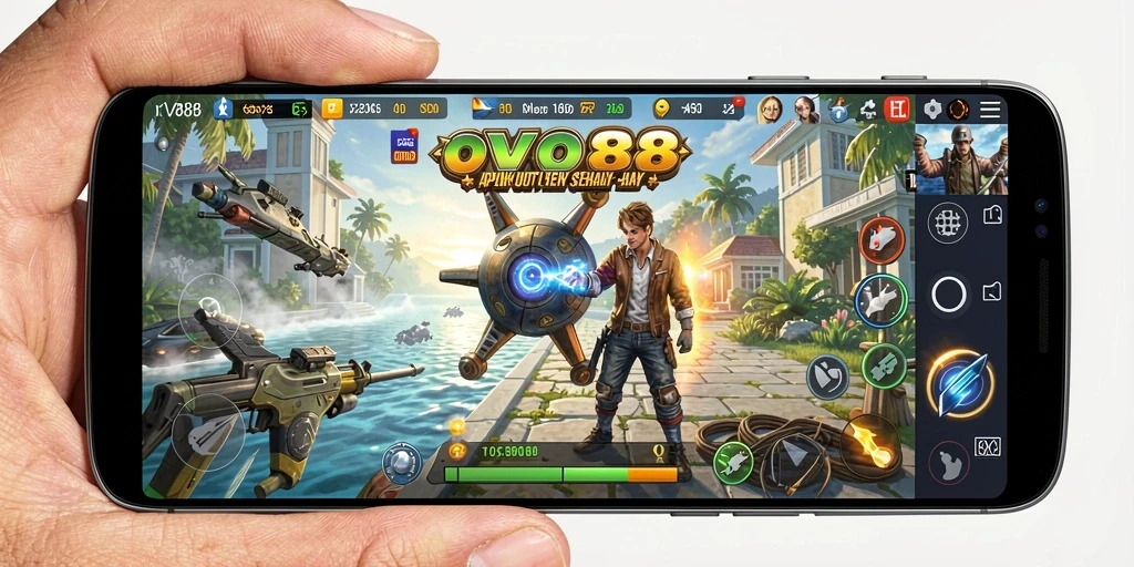 Tampilan antarmuka OVO88 yang modern dan fungsional.