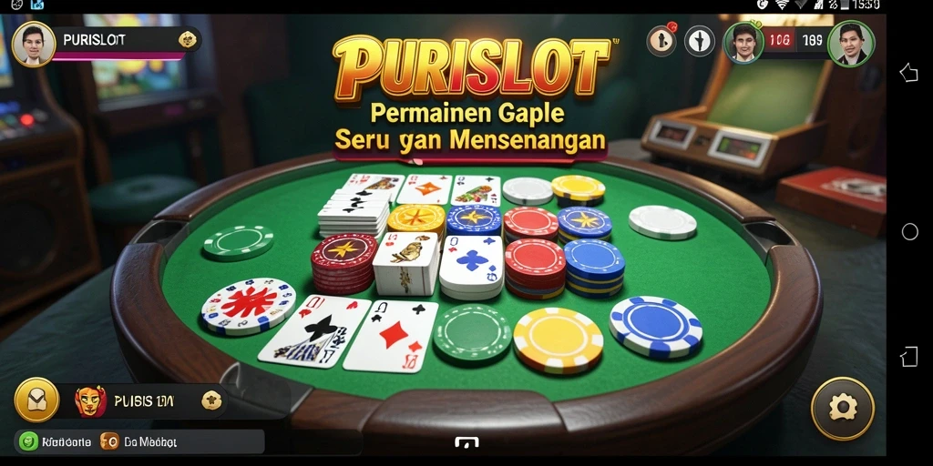 Tampilan gameplay seru Gaple di PURISLOT dengan interaksi pemain.
