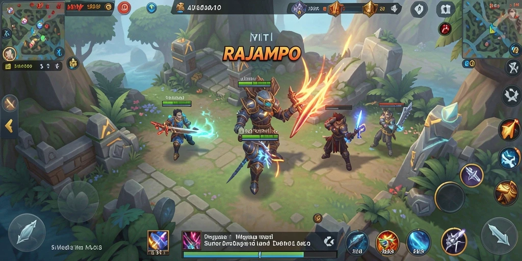 Gameplay menarik di dunia strategis RAJAMPO.