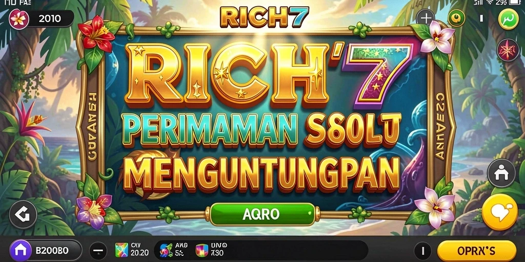 Tampilan gameplay RICH7 yang menarik dan penuh aksi slot.