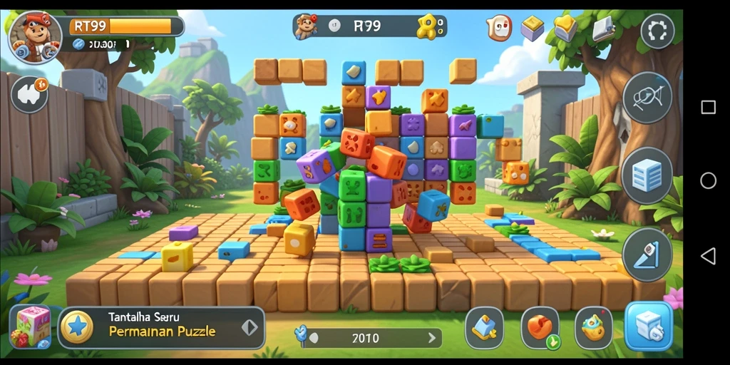 Screenshot RT99 menampilkan gameplay yang mengasyikkan dalam memecahkan teka-teki.