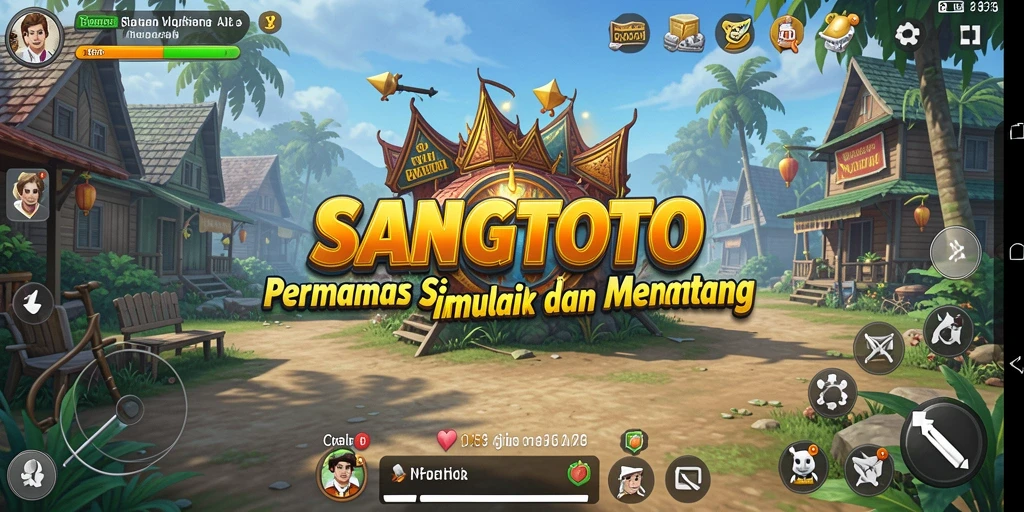 Screenshot SANGTOTO menampilkan momen mendebarkan dalam simulasi.