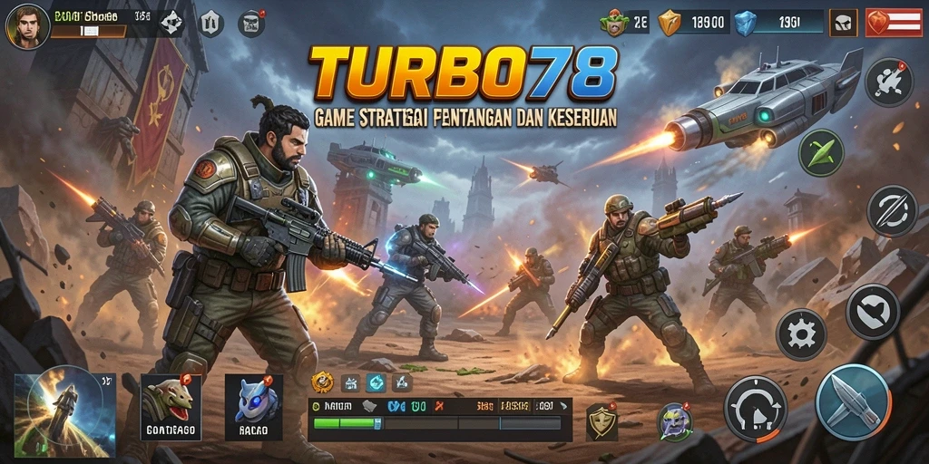 Tampilan gameplay TURBO78 yang menegangkan dan penuh strategi