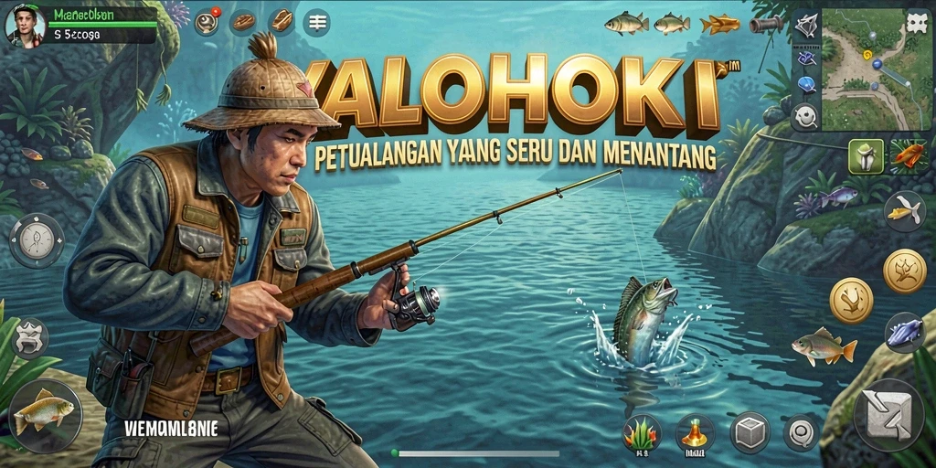 Gameplay menarik dari VALOHOKI yang menggambarkan momen memancing.